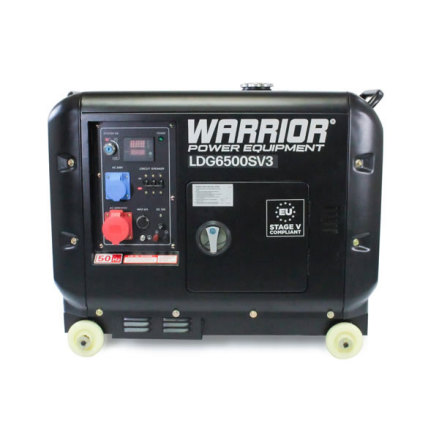    Dieselelverk Warrior 5500W, 3-fas, ATS 