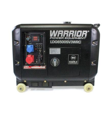  Dieselelverk Warrior 5500W, 3-fas, trdls